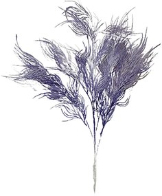 Creanga cu frunze mov artificiale, Jerry, 80cm