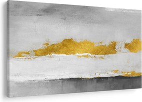 Tablou - Mișcări aurii și gri (90x60 cm)