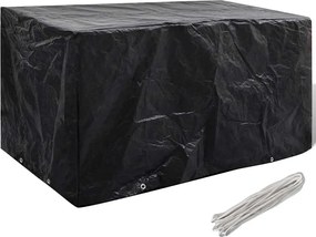 vidaXL Husă mobilier grădină, 8 ocheți, 180x70x90 cm