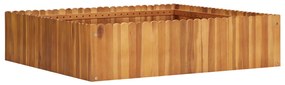vidaXL Strat înălțat de grădină, 100x100x25 cm, lemn masiv de acacia