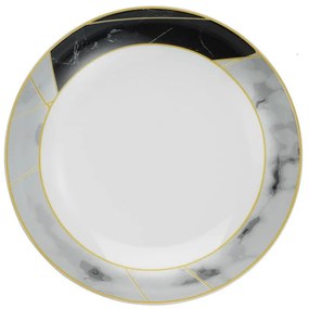 Set veselă 24 piese din porțelan Kütahya Porselen Black&amp;White