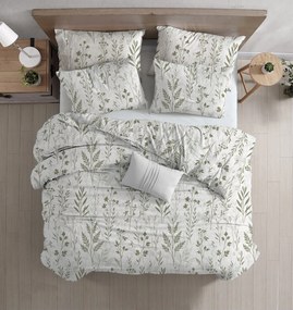 Lenjerie de pat din bumbac Renforcé LEAFORA albă Dimensiune lenjerie de pat: 2 buc 70 x 90 cm | 200 x 220 cm