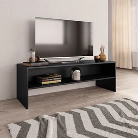 800037 vidaXL Dulap TV, negru, 120x40x40 cm, lemn prelucrat