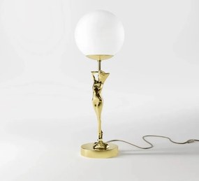Lampa de masa figura feminina din alama Donne