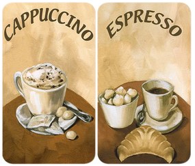 Protecție din sticlă pentru aragaz Wenko Coffee, 2 buc.