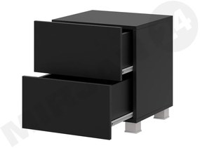 Noptieră Brenali BR06 (Negru + Negru lucios ). 1053836