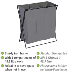 Coș de rufe din material textil 145 l Trio – Wenko