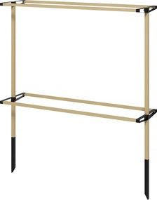 Outsunny Spalier metalic flexibil pentru fructe de pădure: zmeură, mure &amp; afine – spalier extensibil | Aosom Romania