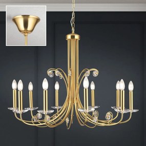 Candelabru stil clasic cu cristal K9 ARIANE 10L auriu