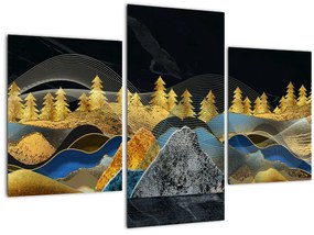 Tablou - Munții aurii (90x60 cm)