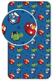 Avengers Guardians cearșaf cu elastic 90x200 cm
