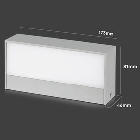 Aplică LED de exterior LED/9W/230V 6500K IP65