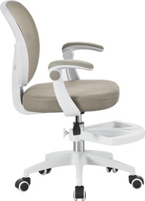 Scaun pivotant, bej/alb, TRIXI TYP 1
