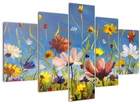 Tablou cu luncă înflorită (150x105 cm)