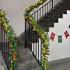 Ghirlanda artificială de crăciun 10 m verde cu 200 diode LED