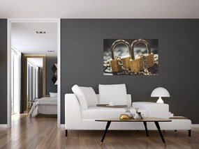 Tablou cu două cetăți (90x60 cm)