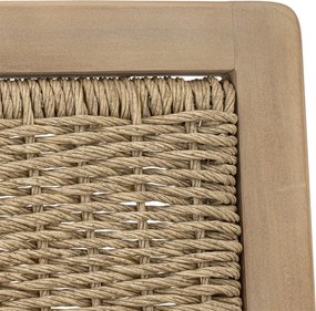 Canapea de grădină din lemn de acacia FSC® și polirattan, L132×H78×W67 cm, „Sorrento"
