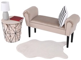 Bancă, catifea Velvet, grej/negru, BURDA