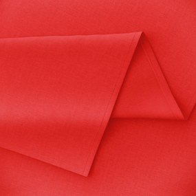 Goldea față de masă decorativă loneta - roșu - rotundă Ø 110 cm