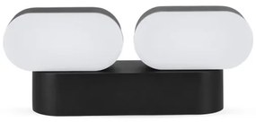LED lampă flexibilă de perete exterior 2xLED/12W/230V IP65 negru