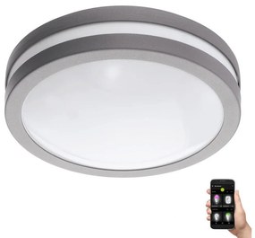 Plafonieră LED dimabilă pentru baie LOCANA-C 14W/230V IP44 argintiu Eglo 33572