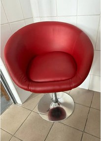 PRODUS RESIGILAT - Fotoliu TURON PLUS, rosu, piele ecologica, 66x60x73