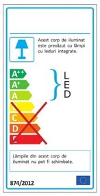 Lustra moderna LED 3000K design minimalist Line negru
