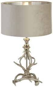 Veioza/Lampa de masa design lux elegant Belle argintiu/taupe