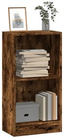 vidaXL Bibliotecă, stejar fumuriu, 40x24x76 cm, lemn prelucrat