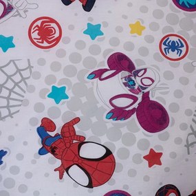 Lenjerie de pat pentru copii albastră din bumbac pentru pat de o persoană 140x200 cm Spidey – Jerry Fabrics