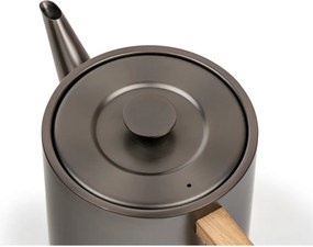 Ceainic gri cu filtru din oțel inoxidabil 1,1 l Duet Narvik – Bredemeijer