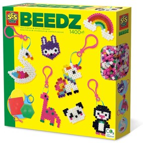Set creativ - Brelocuri din margele de calcat Beedz