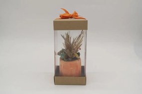 Ghiveci decorativ cu flori artificiale, homs seria A620,17x5.5x9 cm,30332