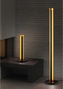 Lampadar negru LED cu intensitate reglabilă (înălțime 142,5 cm) Texel – Trio