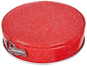 Tava cu fund detasabil Oliver Voltz OV51223RB18, 18x6.8cm, Finisaj marmura, Rosu