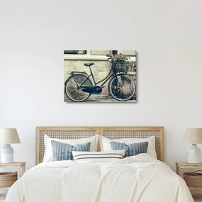 Tablou - Bicicleta de epocă cu flori (70x50 cm)