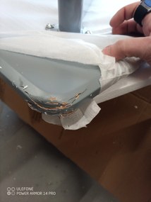 OFERTA Masa de sufragerie gri BERGEN 120x80 cm II. calitate