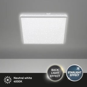 Plafonieră LED LINO LED/15W/230V crom mat Briloner 3748-414