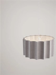 Lustra suspendata cu abajur gri Alve