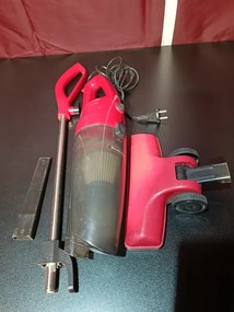 La mâna a doua: Aspirator vertical Rosberg R51001A, 600W, 800 ml, Filtru HEPA, Manual, Rosu