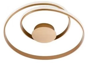 Redo 01-1887-LED Plafonieră LED dimabilă TORSION, 29 W, 230 V, Ø 55 cm, bronz