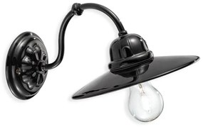 Aplica de perete design retro realizata manual din ceramica B-W