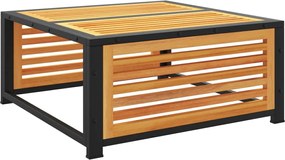 vidaXL Masă de grădină, 68x68x30 cm, lemn masiv de acacia