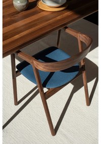 Scaun de dining albastru/maro Muna – Gazzda