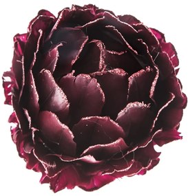 Decorațiune floare suspendată bordo, 8 cm