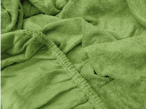 Cearsaf Frotir cu elastic EXCLUSIVE 90x200 cm verde