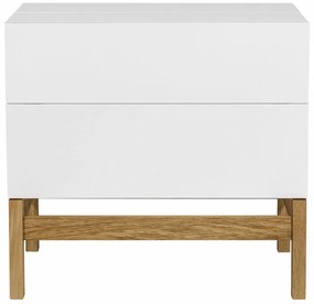 Dulap pentru vinuri alb/natural 75x70 cm Grande - Woodman