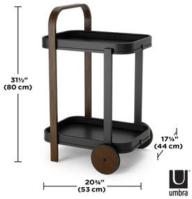 Măsuță de servire cu roți 44x53 cm Bellwood – Umbra