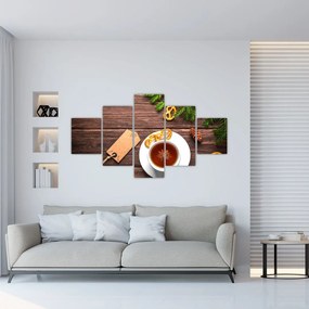 Tablou - ceașca cu decorații (125x70 cm), în 40 de alte dimensiuni noi