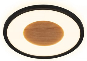 Brilo - Lampă LED de tavan SUFIT WOOD, 18W, 230V, 3000K, Ø 29 cm
